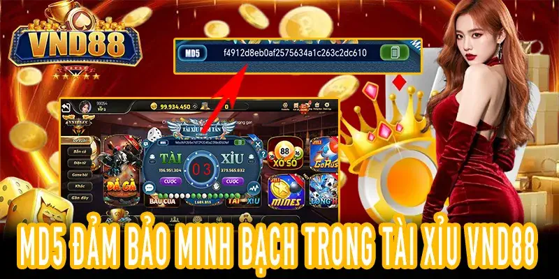 Công nghệ MD5 minh bạch tại Tài Xỉu VND88 đảm bảo an toàn