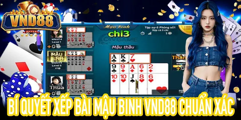 Mẹo xếp bài Mậu Binh VND88 tối ưu ba chi an toàn hiệu quả