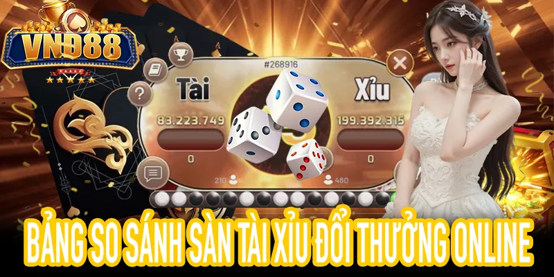 So sánh sàn Tài Xỉu đổi thưởng online uy tín tại VND88