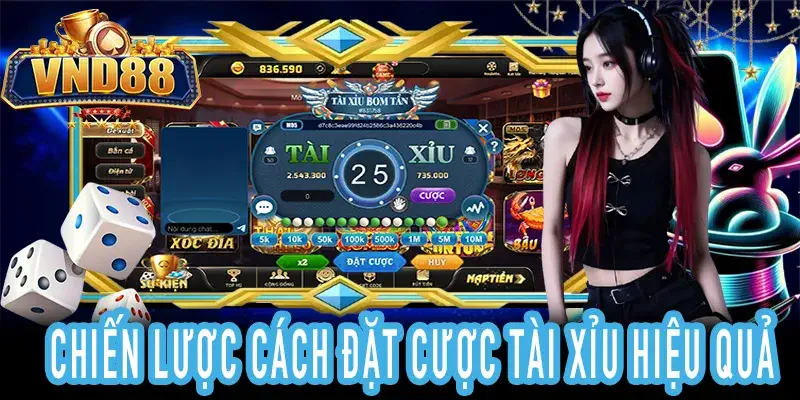 Hình minh họa chiến lược cách đặt cược tài xỉu an toàn và hợp lý