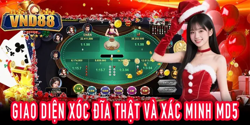 hình ảnh xóc đĩa giao diện thật kèm xác minh MD5 trước sau ván