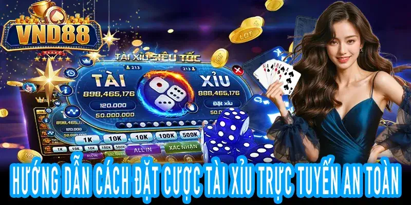 Hình minh họa cách đặt cược tài xỉu online an toàn cho người mới