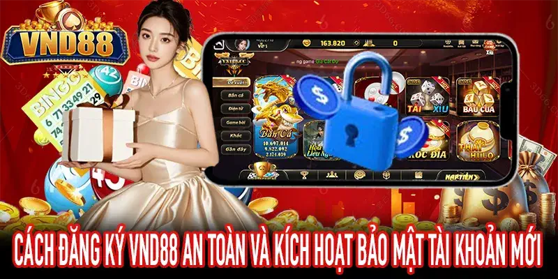 Hướng dẫn người chơi đăng ký VND88 và thiết lập mã PIN rút tiền.